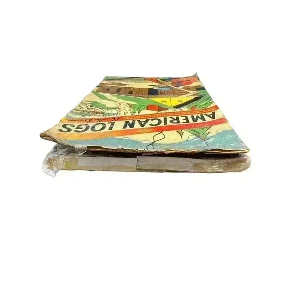 Vintage Halsam American Logs Large Set in Original Box See Photos - Picture 5 of 12